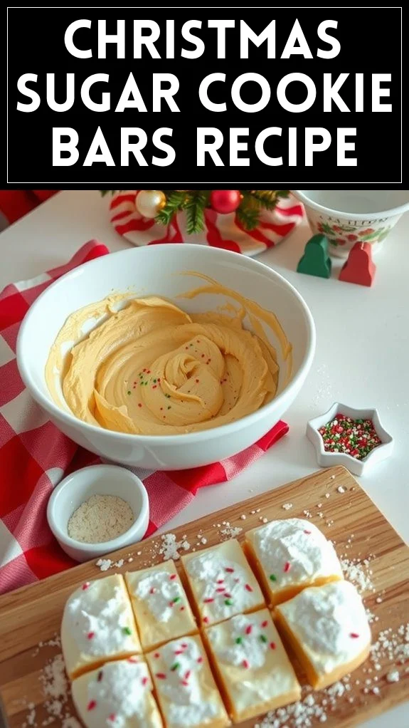 Christmas Sugar Cookie Bars Recipe