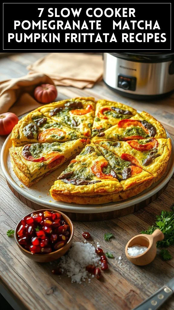 7 Slow Cooker Pomegranate & Matcha Pumpkin Frittata Recipes