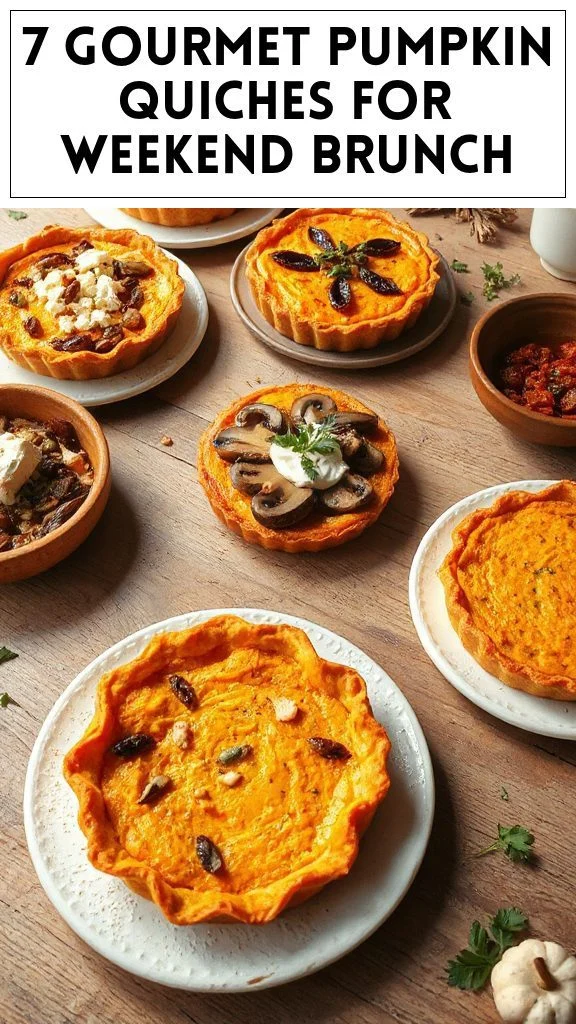 7 Gourmet Pumpkin Quiches For Weekend Brunch