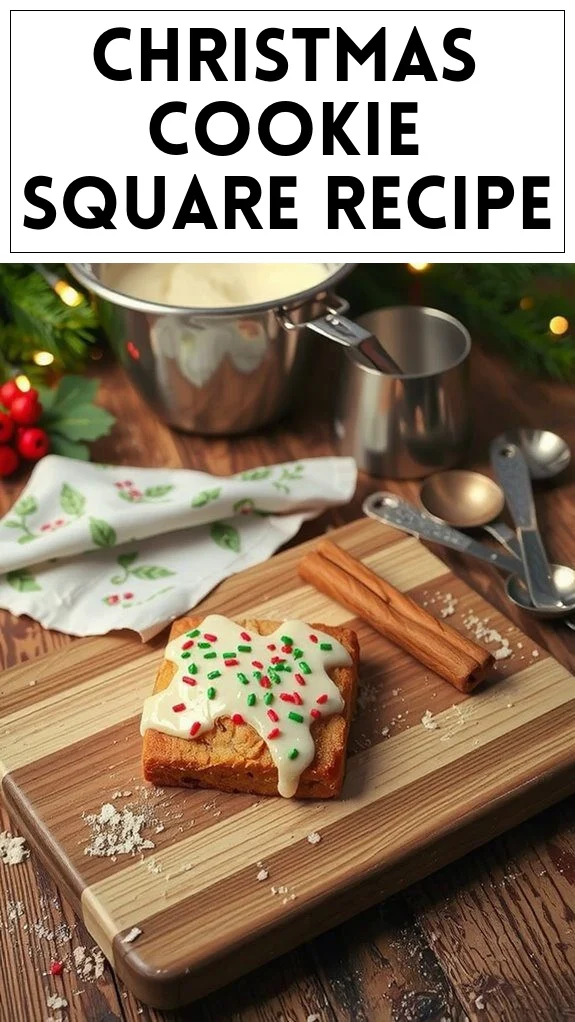 Christmas Cookie Square Recipe