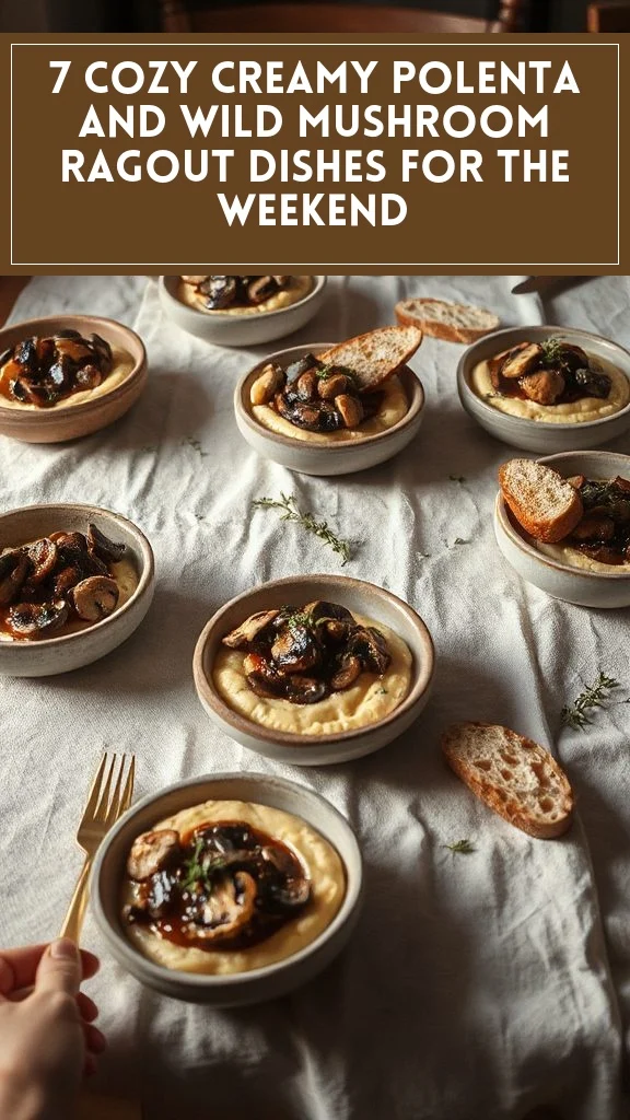 7 Cozy Creamy Polenta and Wild Mushroom Ragout Dishes for the Weekend