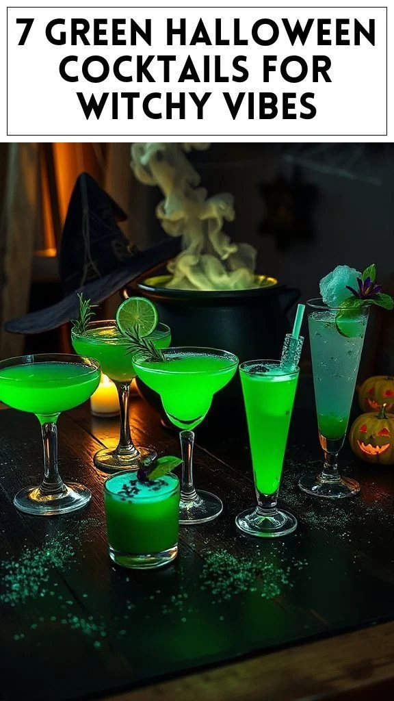 7 Green Halloween Cocktails for Witchy Vibes