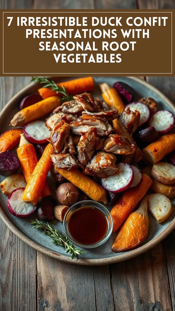 7 Irresistible Duck Confit Presentations With Seasonal Root Vegetables