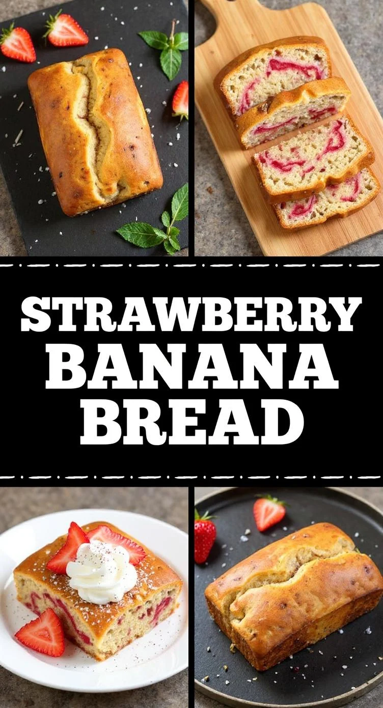 Strawberry Banana Bread Recipe