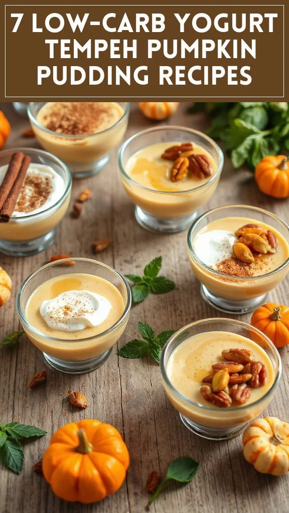 7 Low-Carb Yogurt & Tempeh Pumpkin Pudding Recipes
