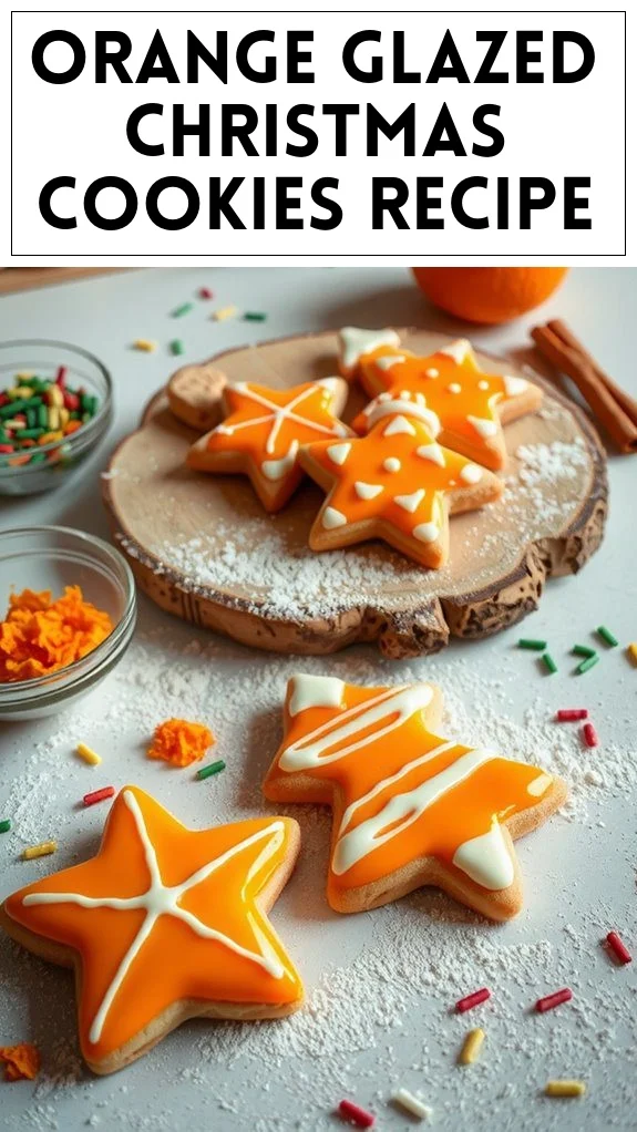 Orange Glazed Christmas Cookies Recipe