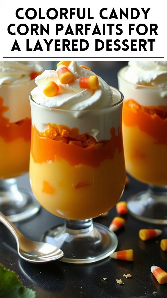Colorful Candy Corn Parfaits for a Layered Dessert