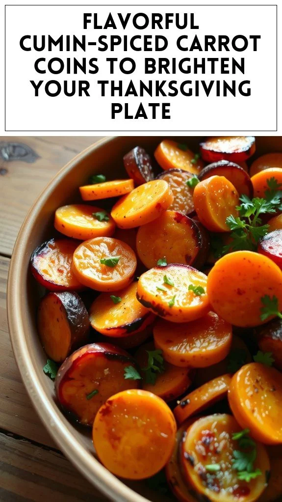 Flavorful Cumin-Spiced Carrot Coins to Brighten Your Thanksgiving Plate