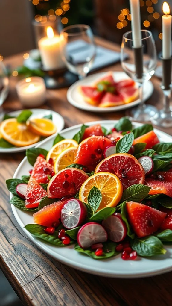 vibrant citrus pomegranate salad