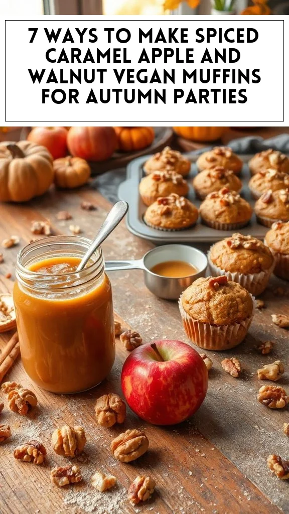 7 Ways to Make Spiced Caramel Apple and Walnut Vegan Muffins for Autumn Parties
