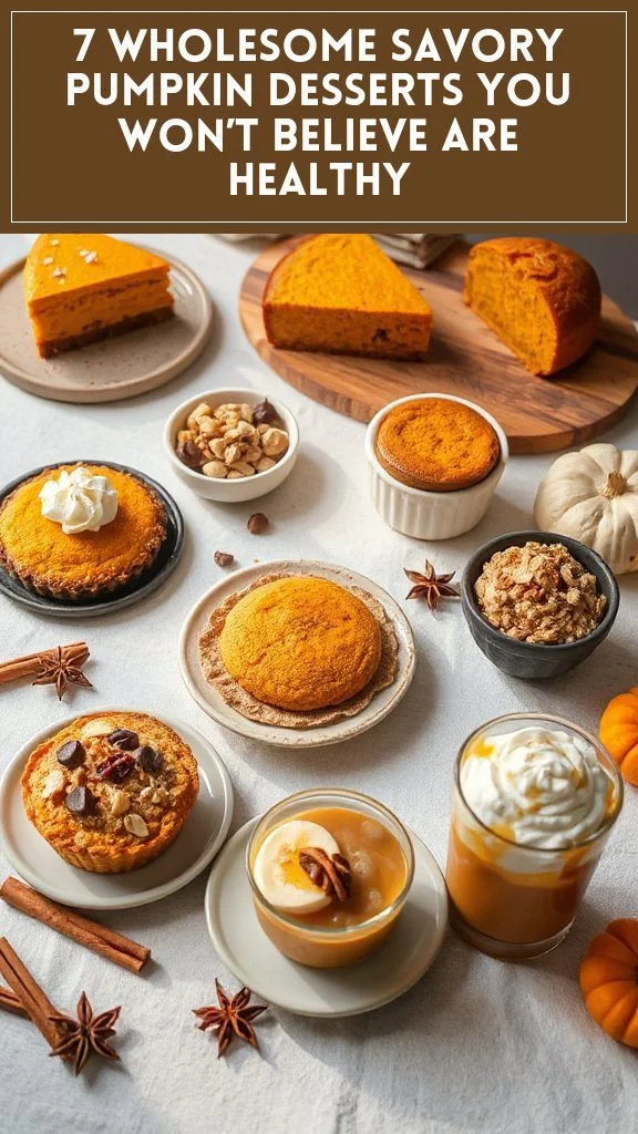 7 Wholesome Savory Pumpkin Desserts You Won't Believe Are Healthy