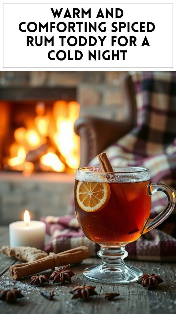 Warm and Comforting Spiced Rum Toddy for a Cold Night