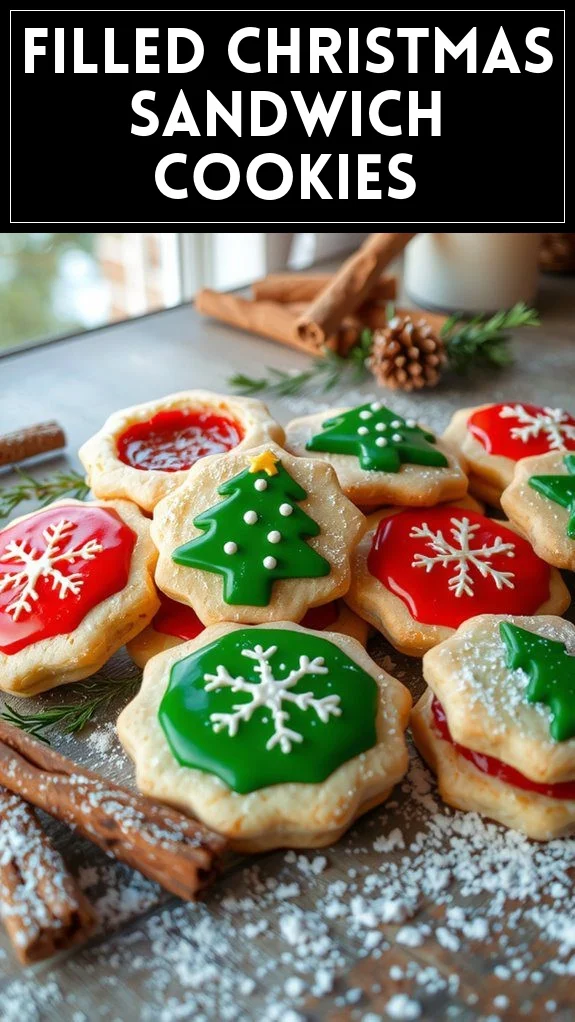 Filled Christmas Sandwich Cookies