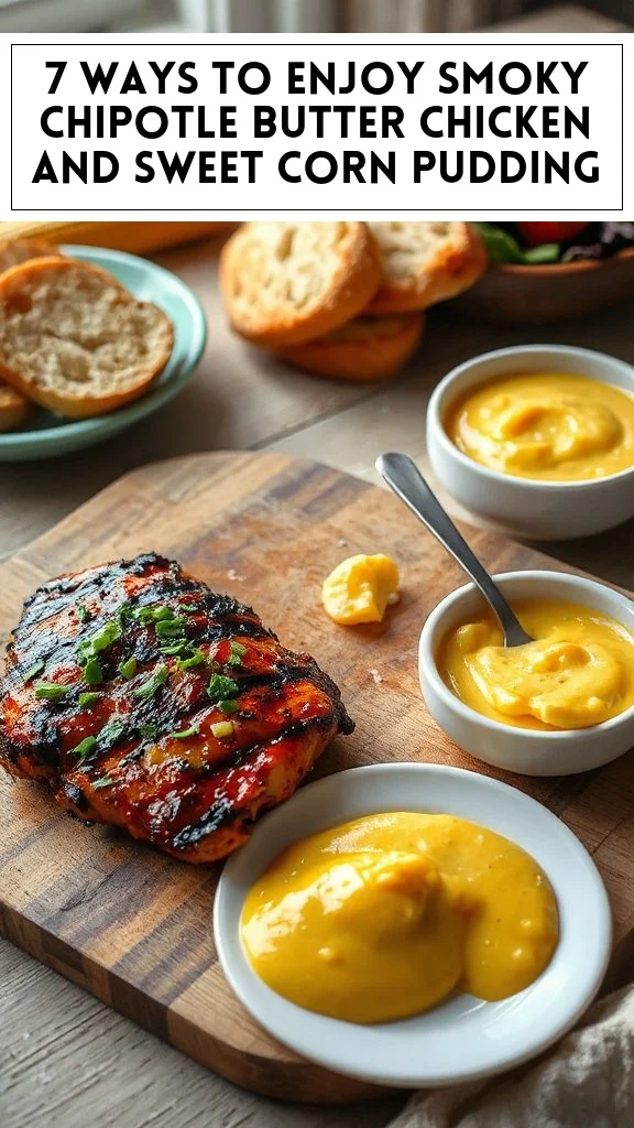 7 Ways to Enjoy Smoky Chipotle Butter Chicken and Sweet Corn Pudding
