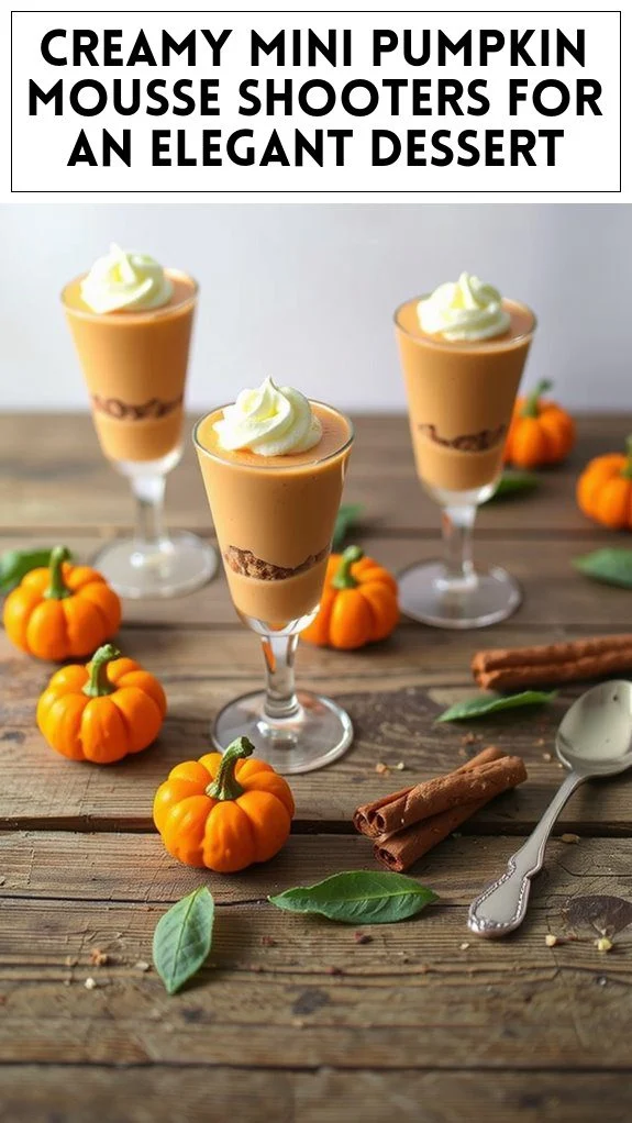 Creamy Mini Pumpkin Mousse Shooters for an Elegant Dessert