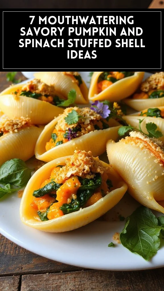 7 Mouthwatering Savory Pumpkin and Spinach Stuffed Shell Ideas