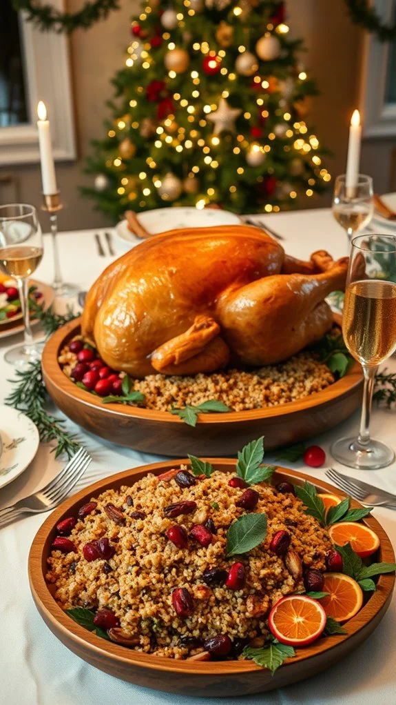 quinoa cranberry holiday stuffing