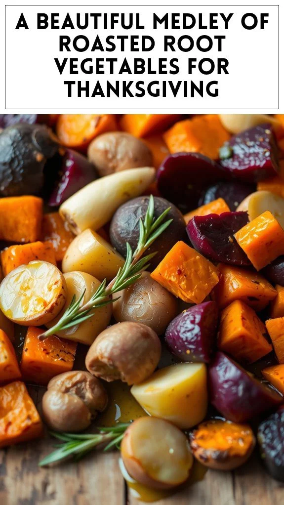 A Beautiful Medley of Roasted Root Vegetables for Thanksgiving