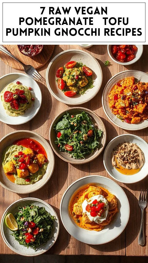 7 Raw Vegan Pomegranate & Tofu Pumpkin Gnocchi Recipes