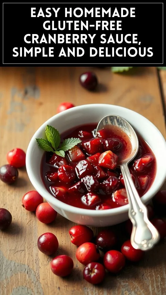 Easy Homemade Gluten-Free Cranberry Sauce, Simple and Delicious