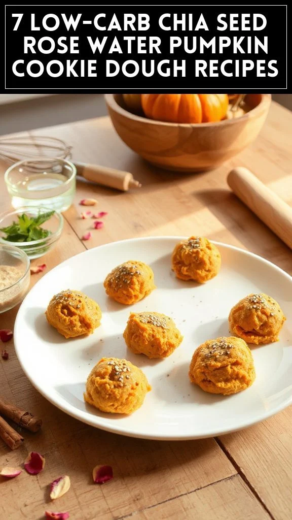 7 Low-Carb Chia Seed & Rose Water Pumpkin Cookie Dough Recipes