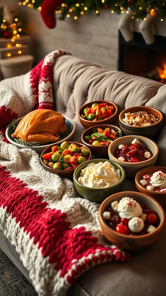 cozy christmas dinner bowls