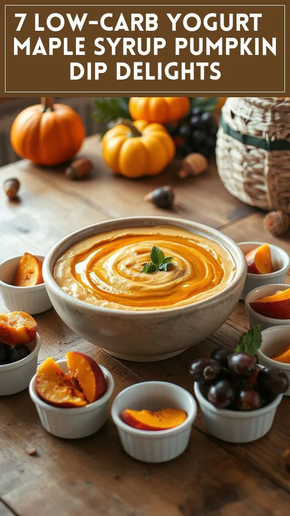 7 Low-Carb Yogurt & Maple Syrup Pumpkin Dip Delights