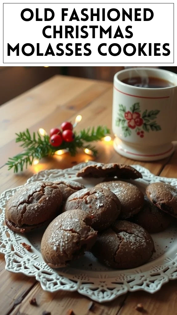 Old Fashioned Christmas Molasses Cookies