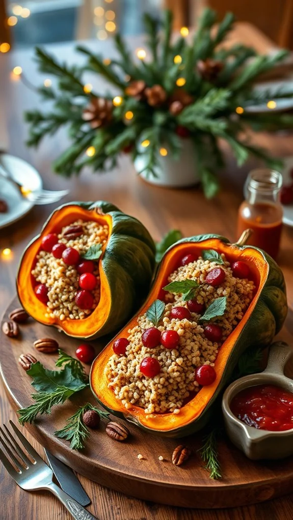 savory stuffed acorn squash