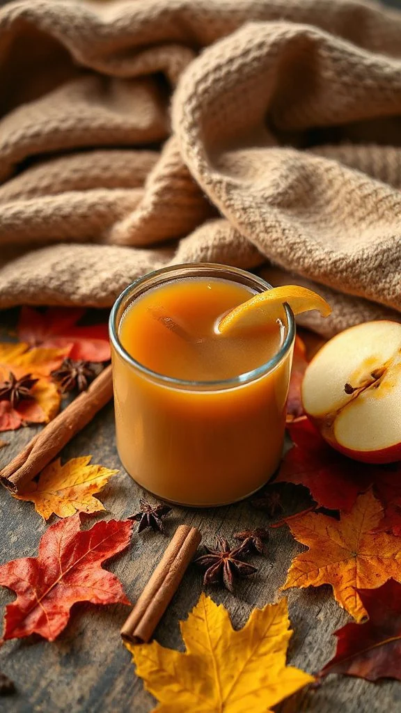 warming autumn apple cider