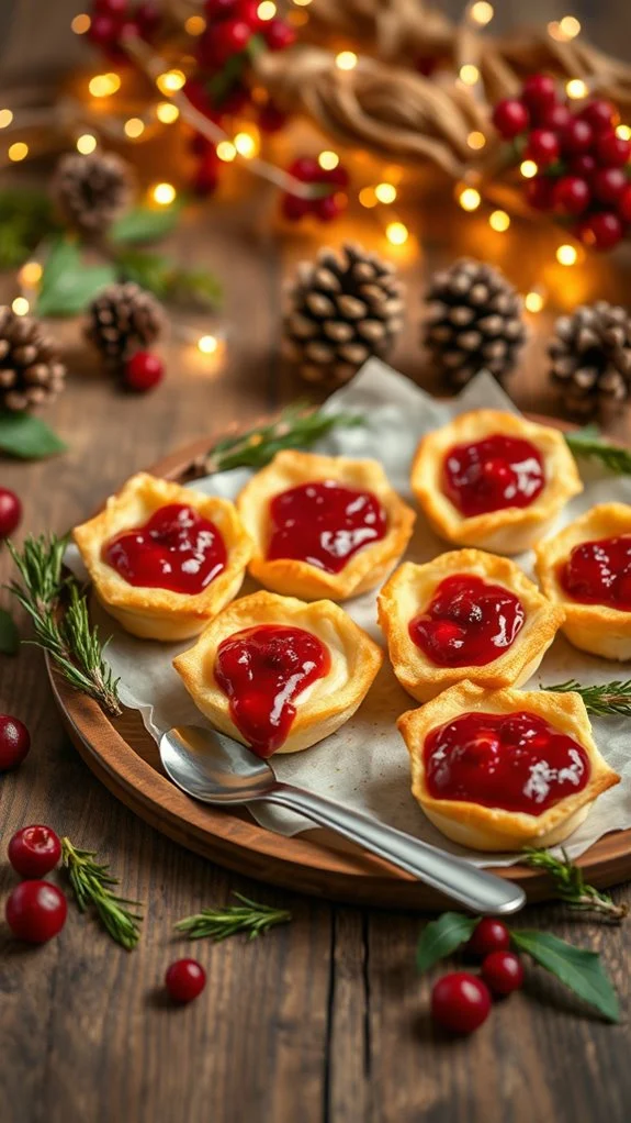 cranberry brie appetizer bites