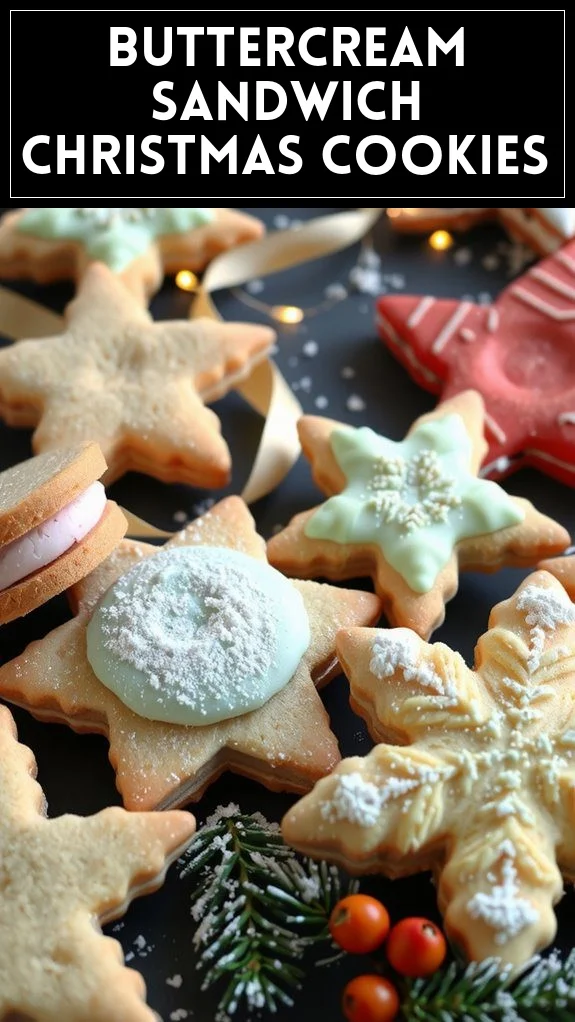 Buttercream Sandwich Christmas Cookies