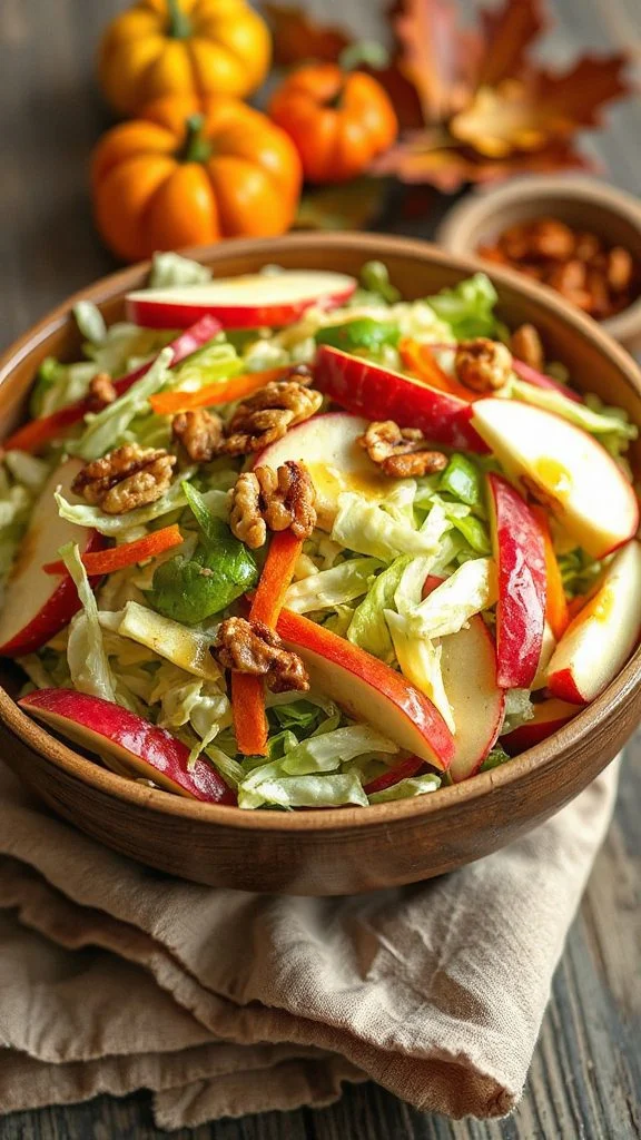 fresh autumn vegetable salad