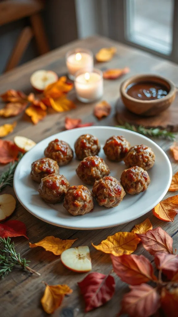 autumn inspired meatball recipe