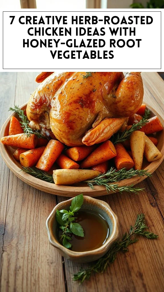 7 Creative Herb-Roasted Chicken Ideas With Honey-Glazed Root Vegetables