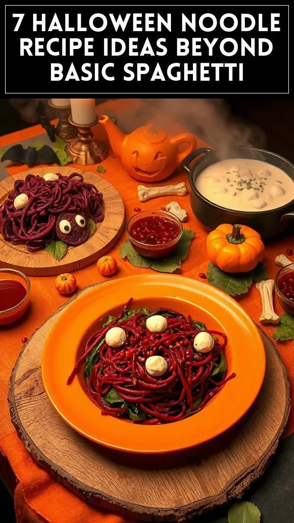 7 Halloween Noodle Recipe Ideas Beyond Basic Spaghetti