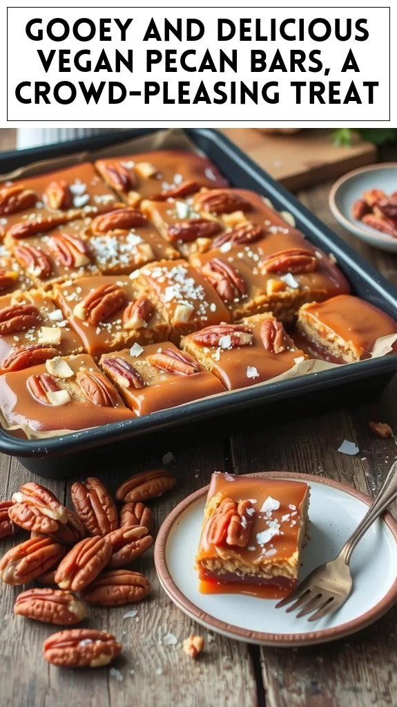 Gooey and Delicious Vegan Pecan Bars, a Crowd-Pleasing Treat