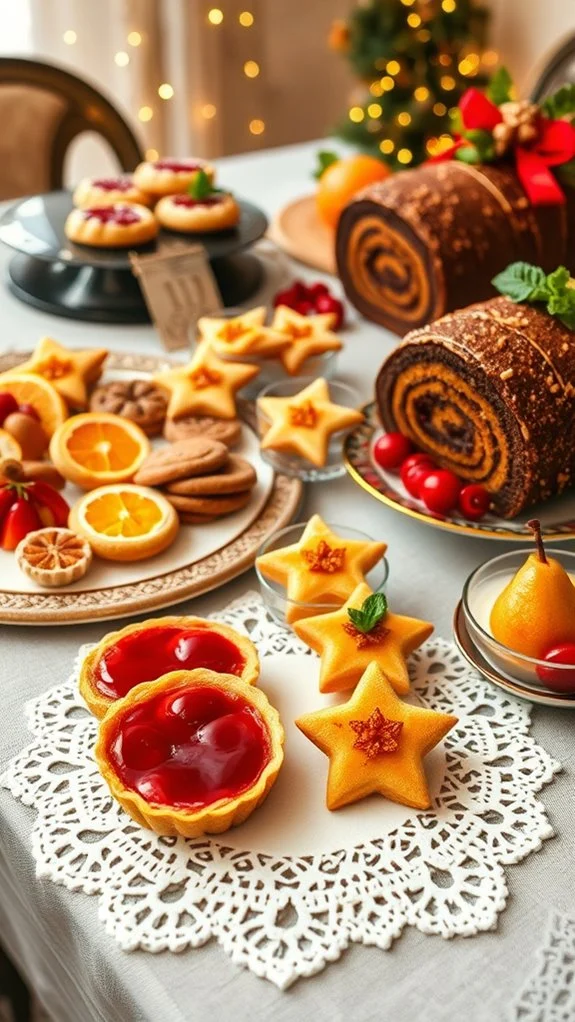 citrus cranberry spiced desserts