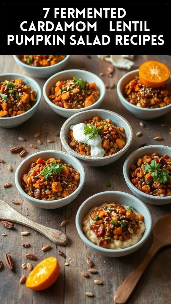 7 Fermented Cardamom & Lentil Pumpkin Salad Recipes