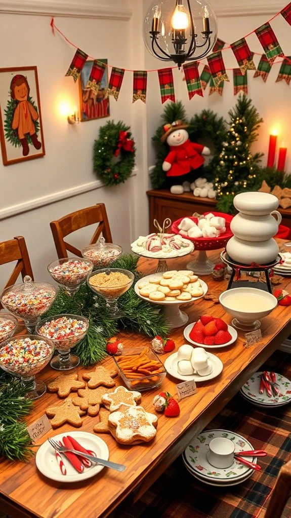 customizable festive dessert station