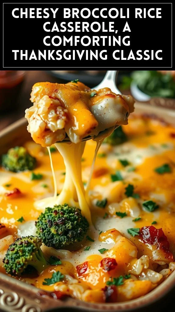 Cheesy Broccoli Rice Casserole, a Comforting Thanksgiving Classic
