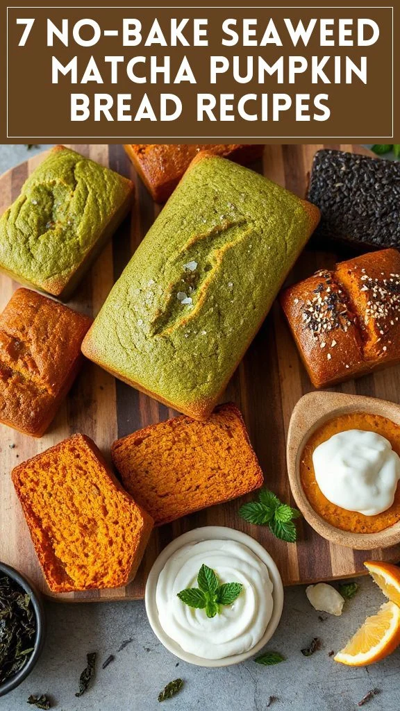 7 No-Bake Seaweed & Matcha Pumpkin Bread Recipes