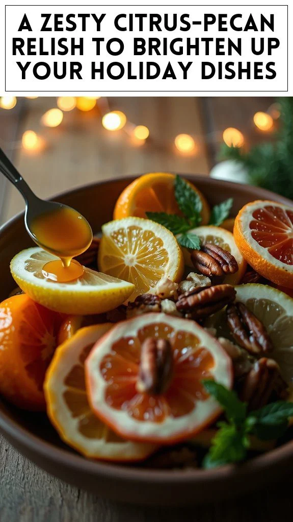 A Zesty Citrus-Pecan Relish to Brighten Up Your Holiday Dishes