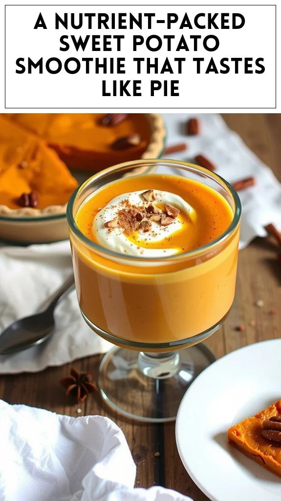 A Nutrient-Packed Sweet Potato Smoothie That Tastes Like Pie