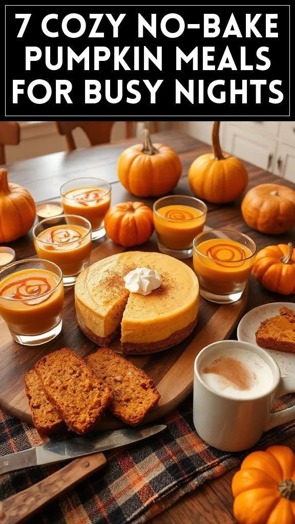 7 Cozy No-Bake Pumpkin Meals for Busy Nights