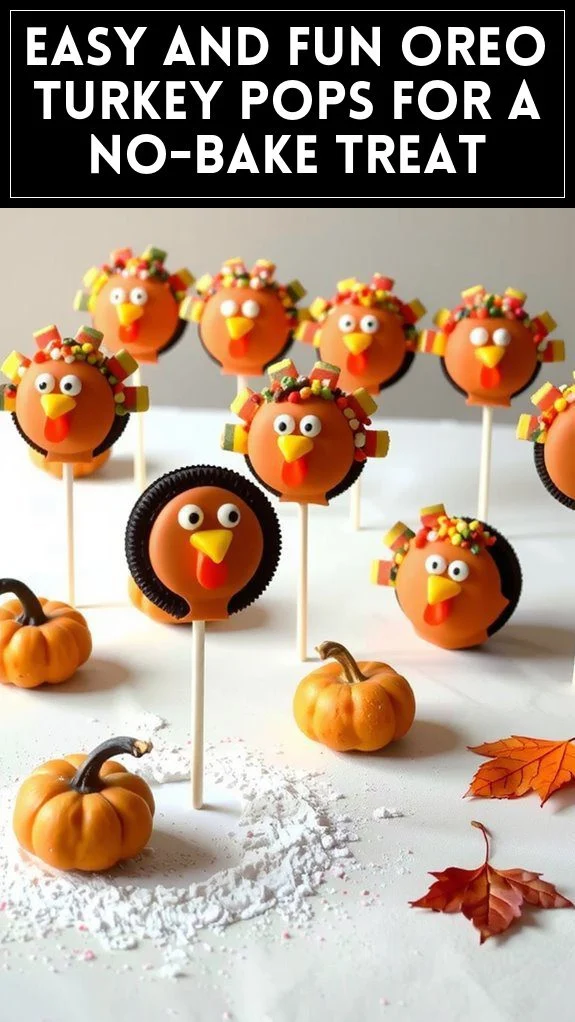 Easy and Fun Oreo Turkey Pops for a No-Bake Treat