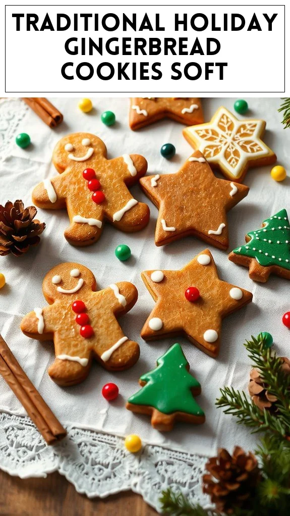 Traditional Holiday Gingerbread Cookies Soft