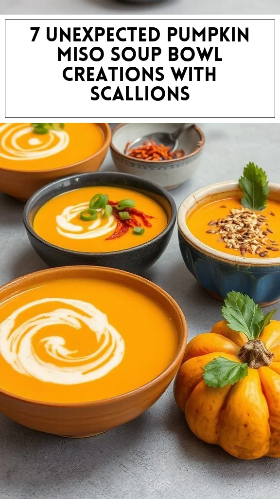 7 Unexpected Pumpkin Miso Soup Bowl Creations With Scallions