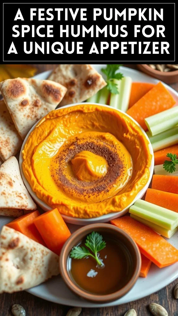 A Festive Pumpkin Spice Hummus for a Unique Appetizer