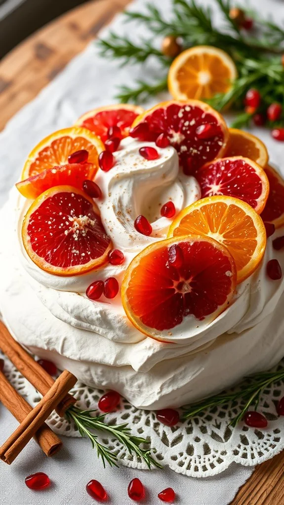 citrus pavlova dessert recipe
